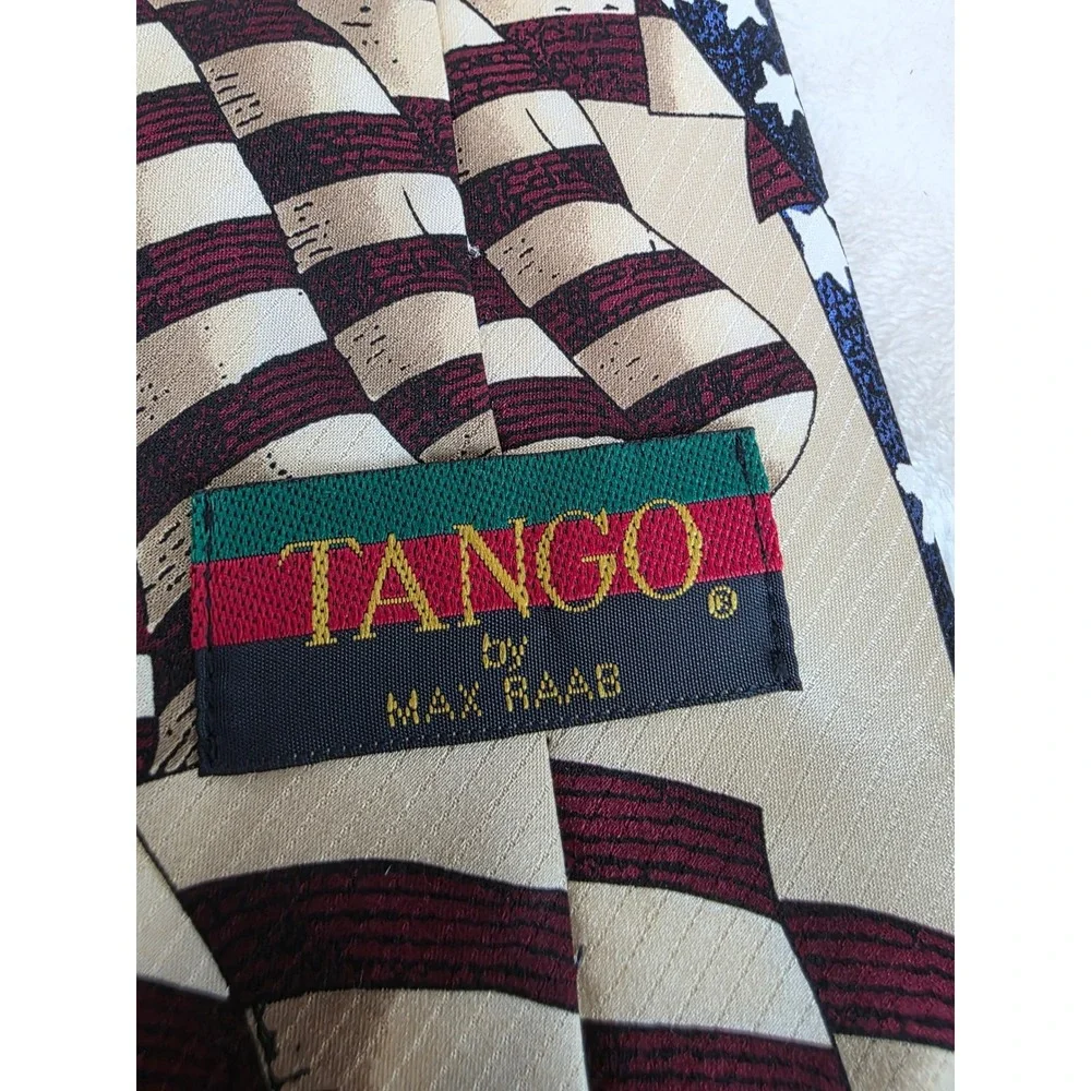 Tango by Max Raab Silk Tie Americana Series Flag of 1861 Patriotic Stars Stripes